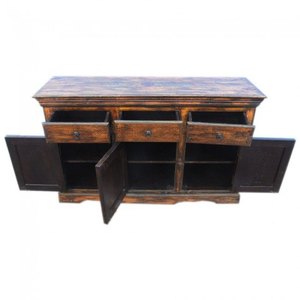 Porte Tribale Sculptée à la Main Buffet de Style Antique avec Drawers-2m pour la Maison et le Salon Meubles de Designer de Luxe Antique - Product Image 4