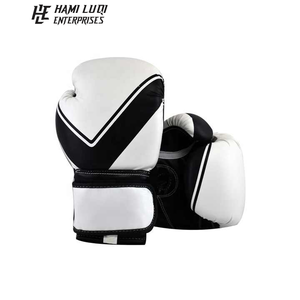 Guantes de boxeo para adultos Muay Thai con impresión personalizada de cuero sintético genuino nuevo al por mayor - Product Image 2