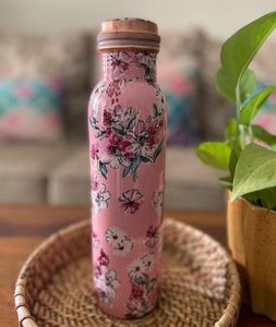 HF Crafts '100% Cuivre 950ml Capacité Bouteilles Léger Sain Drinkware pour L'eau Bouillie Qualité Premium pour les Magasins de Santé - Product Image 3