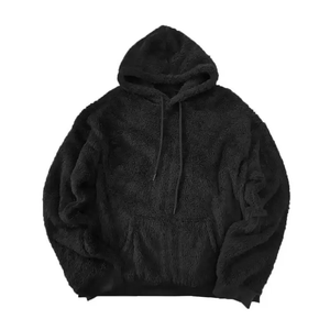 2024 OEM Service disponible personnalisé quantité minimale de commande hommes Sherpa à capuche bon tissu nouveauté personnalisé Sherpa blanc polaire à capuche pour hommes - Product Image 2