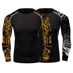 Customized Design MMA <b>Rash</b> <b>Guard</b> <b>Bjj</b> Rashguard Long Sleeve Manufacturers OEM Rashguard With Your Logo - Product Image 2