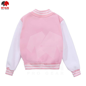 Vente en gros de vestes Versity de l'équipe de baseball du lycée à col montant en toile sur mesure pour hommes couleurs et logos personnalisables - Product Image 4