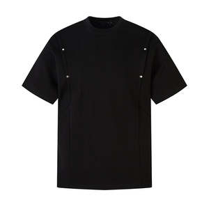 GAF เสื้อยืดคอกลมสำหรับผู้ชายผ้าคอตตอน100ขนาดใหญ่พิเศษปรับแต่งโลโก้พิมพ์ดิจิตอล220 GSM โลโก้แบบเรียบ - Product Image 6