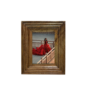 Support mural pour cadre photo unique en bois de manguier Supports de montage mural Affichage et décoration de table verticaux ou horizontaux - Product Image 1