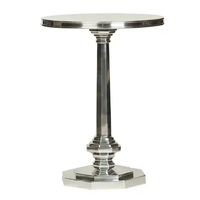 Table en métal de qualité supérieure en aluminium plaqué or, table d'appoint de luxe au design créatif fait à la main, table de dernière arrivage, vente en gros