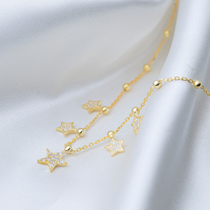 Collier en pierre de Zircon brillant avec plusieurs étoiles, fait à la main, vente en gros, bijoux en argent Sterling 925 - Product Image 4