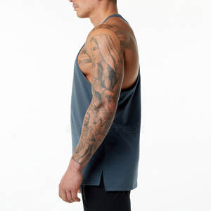 Débardeurs d'été sans manches décontractés pour hommes en polyester et en coton au prix de gros - Product Image 3