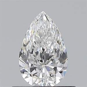 Proveedor de Diamantes en Forma de Pera Elegantes, Diamante Natural Suelto Pulido de Grado Premium E VS1 para Diseños de Joyería Personalizados, Brillante - Product Image 1