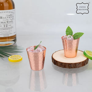 100% Pure Copper <b>Cup</b> Drinkware Hammered Copper Tumblers Customized Sizes <b>Cups</b> for Ayurveda Health Benefits - Product Image 3