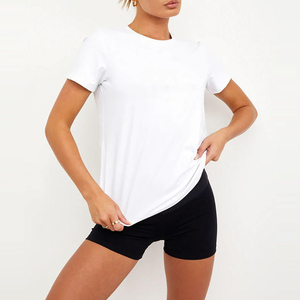เสื้อยืดคอกลมแขนสั้นสำหรับผู้หญิงเสื้อยืดแฟชั่น - Product Image 1