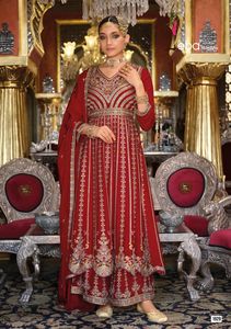 Vente chaude Chinon avec broderie travail Salwar costume fabricant et fournisseur de Surat au taux le plus bas - Product Image 4