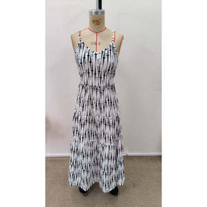 Jane's Women's Sleeveless V-Neck Tie-Back <b>Long</b> Maxi Dress, Relaxed Fit Supreme Knit Fabric, Casual Daily Wear - Product Image 6