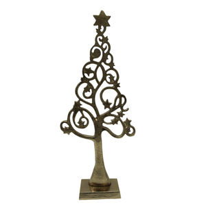 Arbre décoratif de fantaisie avec la couleur en laiton brute en aluminium basse pour l'article fait main de conception de décoration de table - Product Image 1