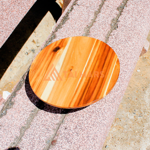 ที่วางเค้กไม้ไผ่มะม่วงสีธรรมชาติเครื่องครัวบ้านไร่เซิร์ฟเวอร์ของหวานพร้อมฐานออกแบบอุปกรณ์ตกแต่งเค้ก - Product Image 3