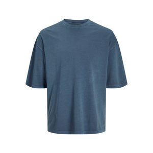 เสื้อยืดผู้ชาย สกรีนโลโก้ จำนวนมาก ผ้าเรียบ 100% ผ้าฝ้าย คุณภาพสูง ระบายอากาศดี เหมาะสำหรับออกกำลังกาย ฟิตเนส เล่นกีฬา สไตล์สตรีท ใส่หน้าร้อน รับผลิตแบบ OEM - Product Image 1