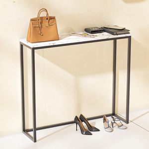 4 Tier Modern Design Gold Color Metal <b>Console</b> <b>Table</b> Sleek Design for Entryway Living Room or Hallway Deco - Product Image 2