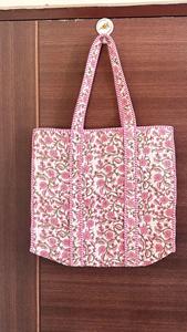 Bolso de Mano Rohini, Estilo Bohemio, de Algodón Estampado a Mano, Acolchado, para Mujer, para Invierno y Verano, para Compras, de Hombro - Product Image 1