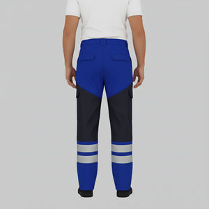 Pantalones de Seguridad de Alta Visibilidad ANSI Clase 1, Impermeables, de Poliéster, para Hombre, Resistentes, de Dos Tonos, con Cinta Reflectante - Product Image 5