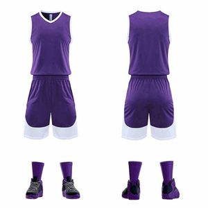 Vente en gros de maillots de basket-ball à sublimation personnalisés, ensemble de shorts imprimés, vêtements de sport, concevez vos propres uniformes de basket-ball - Product Image 5