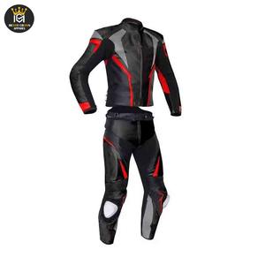 ชุดแข่งรถแบบยูนิเซ็กซ์ ทนทานต่อการสึกหรอ กันลม กันกระแทก ชุดกีฬาไซส์ใหญ่ ชุดหนังสำหรับขี่มอเตอร์ไซค์/รถแข่ง สำหรับฤดูร้อน/ฤดูหนาว - Product Image 3