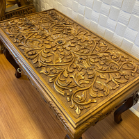 Table basse en bois faite main classique Offre Spéciale avec la main découpant dans la forme rectangulaire pour l'usage à la maison d'hôtel