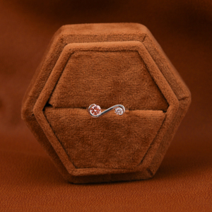 Pink & EF Round 18KT Solid Gold Engagement <b>Ring</b> 0.40 CT Lab Grown Diamond Solid Gold Plated Engagement <b>Ring</b> with Classic Style - Product Image 6