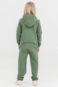 Ensemble de survêtement décontracté personnalisé en molleton chaud à capuche zippée pour adultes, grandes tailles, garçons et filles, deux pièces, hiver - Product Image 3