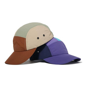 Gorra de béisbol clásica de sarga de algodón de 5 paneles con cierre a presión y etiqueta de marca - Product Image 5