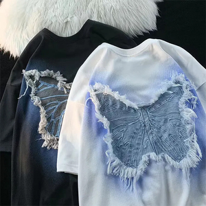 Camisetas personalizadas unisex para hombre, ropa informal de algodón de manga larga de gran tamaño con logotipo bordado y serigrafía - Product Image 4