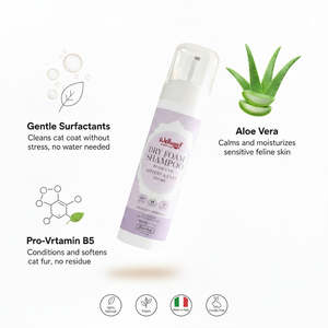 Shampooing Moussant Sec RedMoringa 150 mL pour Chatons et Chats OEM PL Italie Produit de Toilettage pour Animaux - Product Image 3