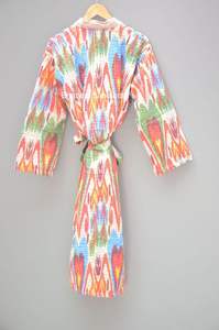 Robe de chambre matelassée à manches longues en coton Kantha de meilleure qualité pour femmes - Product Image 3