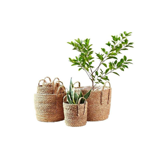 Paniers de rangement polyvalents en rotin tissés à la main personnalisables Conteneur en osier naturel fabriqué au Vietnam - Product Image 1