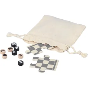 Set da Gioco Personalizzato di Scacchi e Dama Hank, Gadget di Alta Qualità per Amanti della Strategia - Product Image 1
