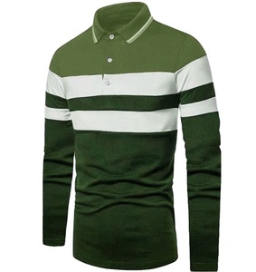 Polo de hombre con botones, de tela de peso medio, para entrenamiento al aire libre, gimnasio, correr, tenis, ciclismo, golf, venta al por mayor. - Product Image 1