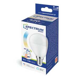 Lampada sferica LED intelligente, dimmerabile da 2700K a 6500K + intensità 5W 420Lm (Spectrum WOJ+14414) - Product Image 2