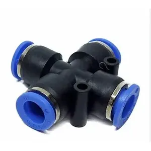 Raccord pneumatique industriel Kuruva Connection X, coupleur rapide, raccord fileté, matériau plastique pour milieu d'air comprimé - Product Image 2