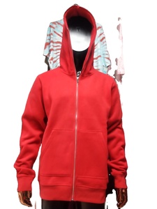 Sudaderas con cremallera personalizadas con logotipo personalizado 100% sudaderas con capucha de cierre de cremallera de peso pesado de algodón - Product Image 2