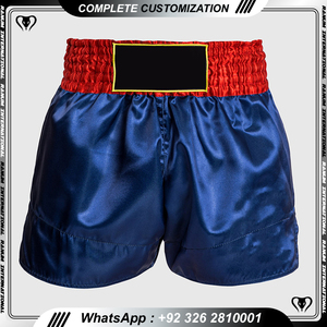 กางเกงบ็อกเซอร์ขาสั้นแบบสี่ทางสำหรับออกกำลังกาย MMA การเล่นมวยการพิมพ์ซับลิเมชัน - Product Image 2