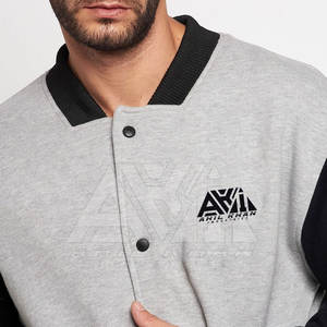 Chaquetas Letterman Más Vendidas en Línea, al Mejor Precio, Cuello Alto, Logotipo Frontal, Alta Calidad, Transpirables, Ecológicas, Servicio OEM, MOQ Bajo - Product Image 6