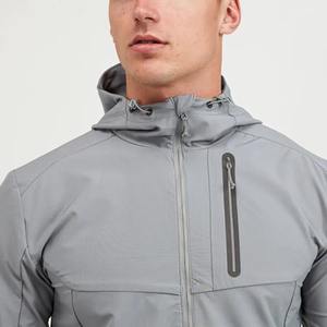 Último diseño de los Hombres de montaña impermeable transpirable suave Shell chaqueta de invierno con cremallera completa con capucha al aire libre prendas de vestir exteriores personalizable - Product Image 2