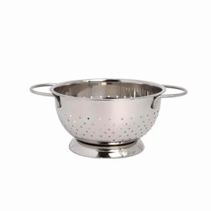 Colador de acero inoxidable duradero con base ancha y asas cómodas perfecto para lavar verduras, frutas y pasta - Product Image 5