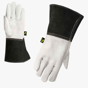 SKATIQ Gants de sécurité en peau de chèvre de qualité SG-7075 de haute qualité Clé à chocs antidérapante à 5 manchettes - Product Image 1
