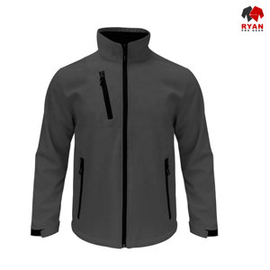 Veste Softshell Personnalisée Ryan Pro Gear pour Hommes, Fermeture Éclair, Tissu Respirant avec Logo Personnalisé, Motif Uni - Product Image 1