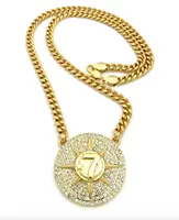 יהלום אמיתי 7 כוכב 5 Percenter מוסמך זהב תליון עם 30 "לרסן שרשרת אללה תכשיטי היפ הופ שרשרת עבור בעלך
