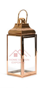 Lanterne à bougie en métal en acier inoxydable Décoration de table de mariage Lanterne en métal Décoration de jardin Lanterne - Product Image 3