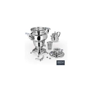 Odessa 3 Liter Samovar Electric Stainless Steel Tea Maker 1800W with Automatic Thermostat Classic Design Lid Handle Included - Product Image 2