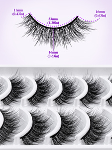 Cils MAGEFY <span class=keywords><strong>Manga</strong></span>, cils naturels effet œil de chat, cils imperméables à bande transparente, cils volumineux style européen et américain, faux cils - Product Image 4