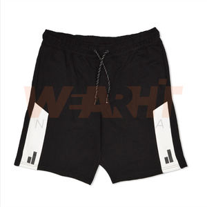 Pantalones cortos de entrenamiento de gimnasio de cintura media de mezcla de algodón transpirable de calle alta personalizados para hombre patrón sólido con cordón elástico servicio OEM - Product Image 6