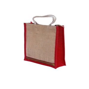 กระเป๋าอีโคเวิลด์ ลายตัวอักษรแบบเป็นมิตรกับสิ่งแวดล้อม ทำจากผ้ากระสอบป่าน สำหรับช้อปปิ้ง หรูหรา พร้อมหูหิ้วเชือก ปิดด้วยซิป กระดุมไม้ - Product Image 2