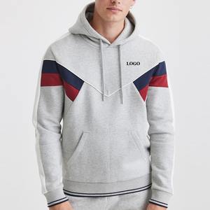 Sudaderas con capucha de hombre con logotipo/diseño personalizado al por mayor de alta calidad, sudaderas con capucha cómodas, sudaderas con capucha transpirables con bloqueo de Color para hombre - Product Image 1